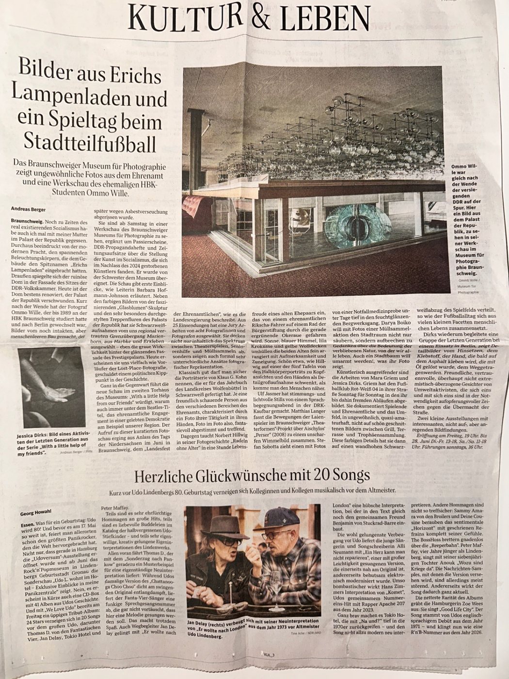 Zeitungsbericht Kultur & Leben